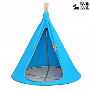 Подвесной гамак-качели, диаметр 110 см, бирюзовый (Mouse House, 6600RT)